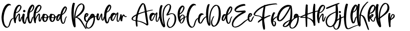 Chilhood Regular font