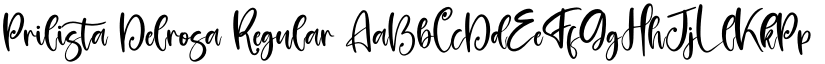 Prilista Delrosa font download