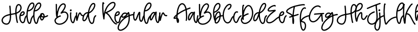 Hello Bird Regular font
