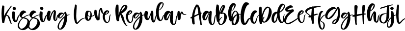 Kissing Love Regular font