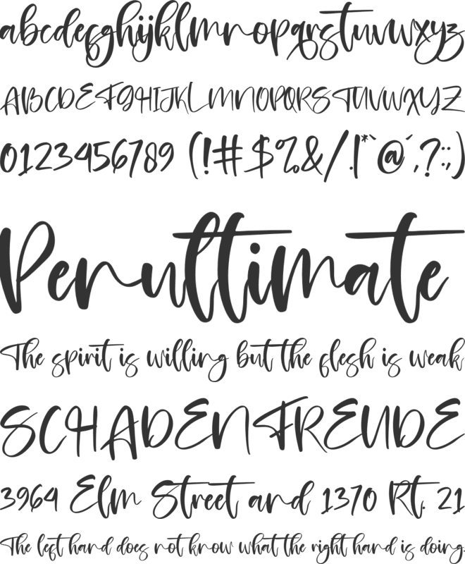 Brilliant Castelo font preview