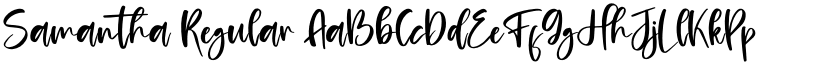 Samantha Regular font
