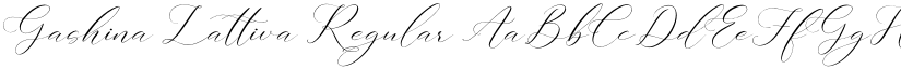 Gashina Lattiva Regular font