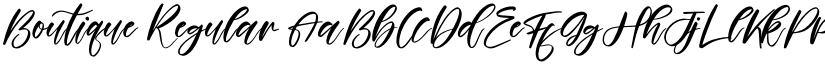 Boutique Regular font