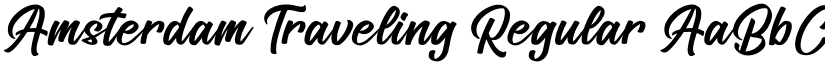 Amsterdam Traveling Regular font