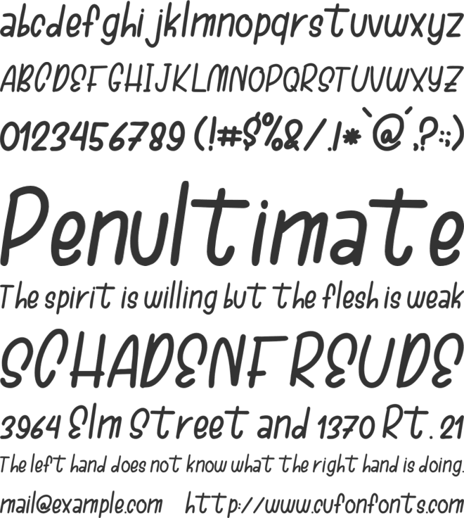 Lemon House font preview