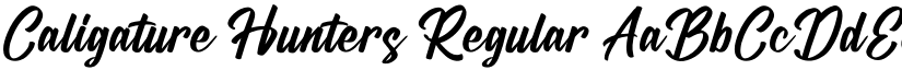 Caligature Hunters Regular font