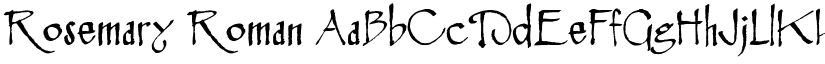 Rosemary Roman font