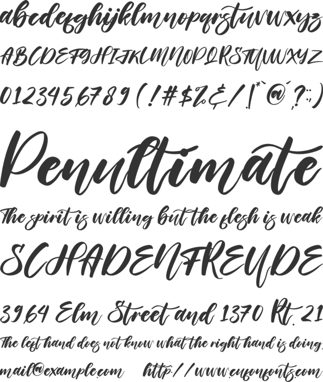 Helloria Abigail font preview