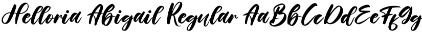 Helloria Abigail Regular font