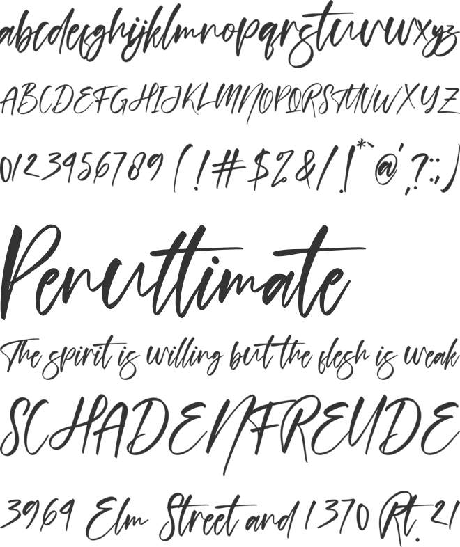 Cantika Prilia font preview