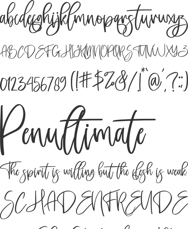 lovelyday font preview