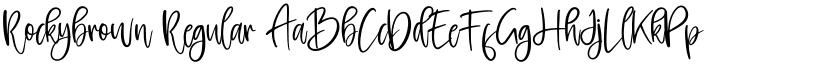 Rockybrown Regular font