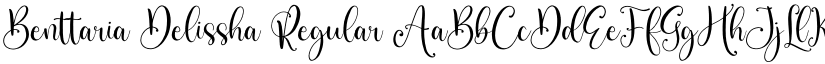 Benttaria Delissha Regular font