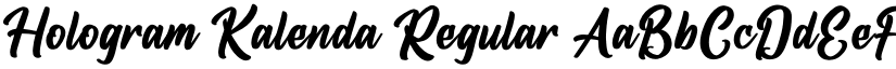Hologram Kalenda Regular font