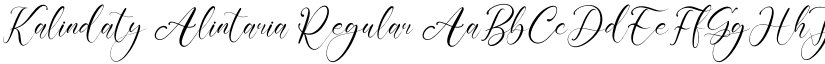Kalindaty Alintaria Regular font