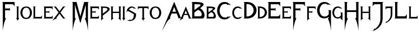 Fiolex Mephisto font download