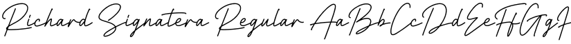 Richard Signatera Regular font