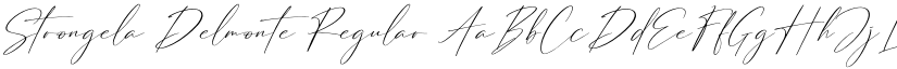Strongela Delmonte Regular font