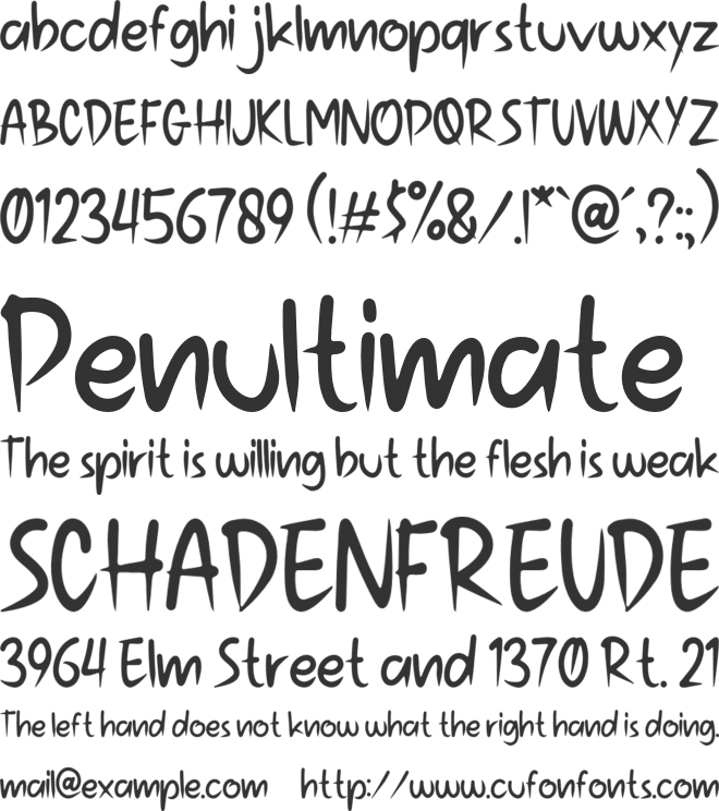 Jumatan font preview