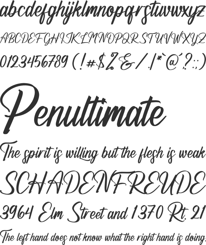Richards Frederick font preview