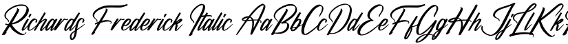 Richards Frederick Italic font