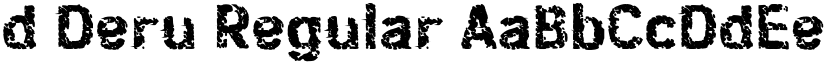 d Deru Regular font