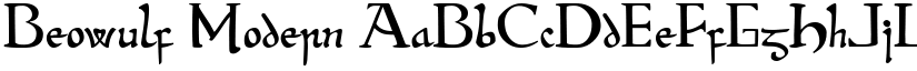 Beowulf Modern font