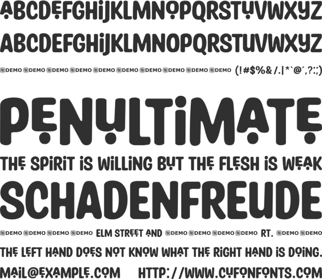 Tawny Eyes font preview