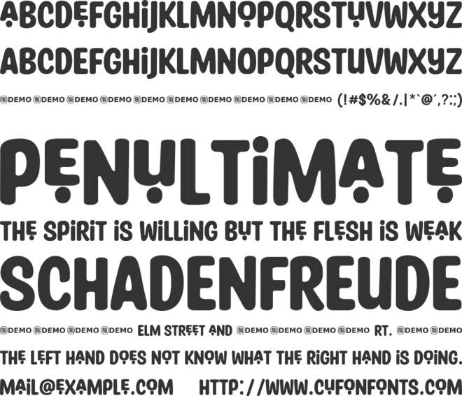 Tawny Eyes font preview