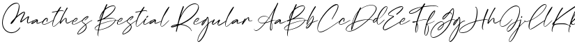 Macthes Bestial Regular font
