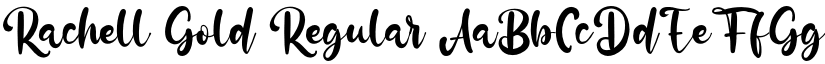 Rachell Gold Regular font
