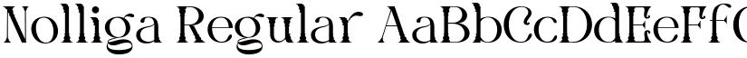 Nolliga Regular font