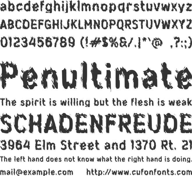 d Diobong font preview