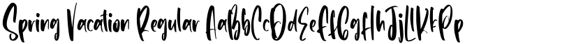 Spring Vacation Regular font