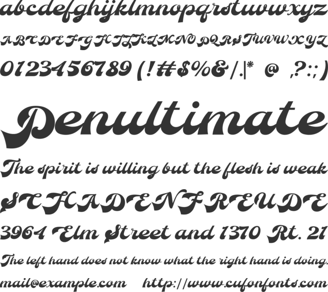 ALONE MATTE font preview