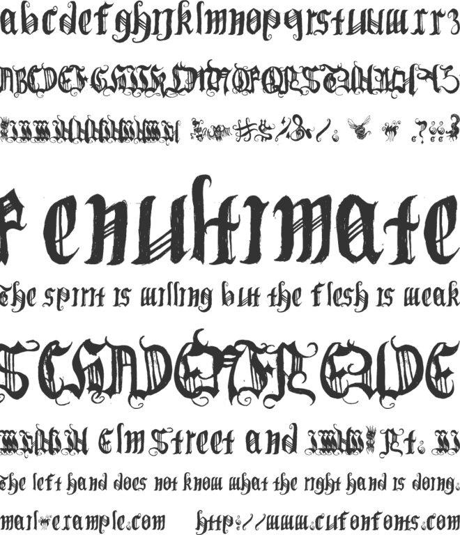 (BichOGothic) font preview