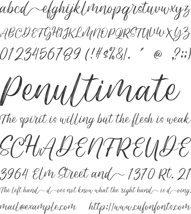 Qrown Brand font preview