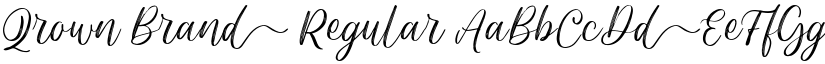 Qrown Brand Regular font