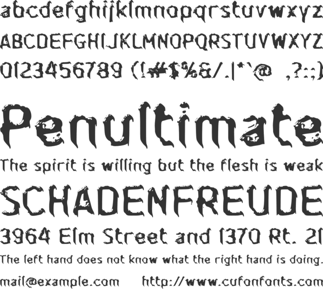 d Dalem font preview