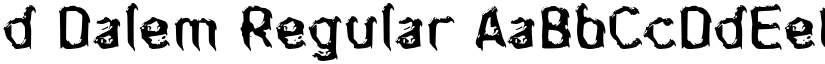 d Dalem Regular font