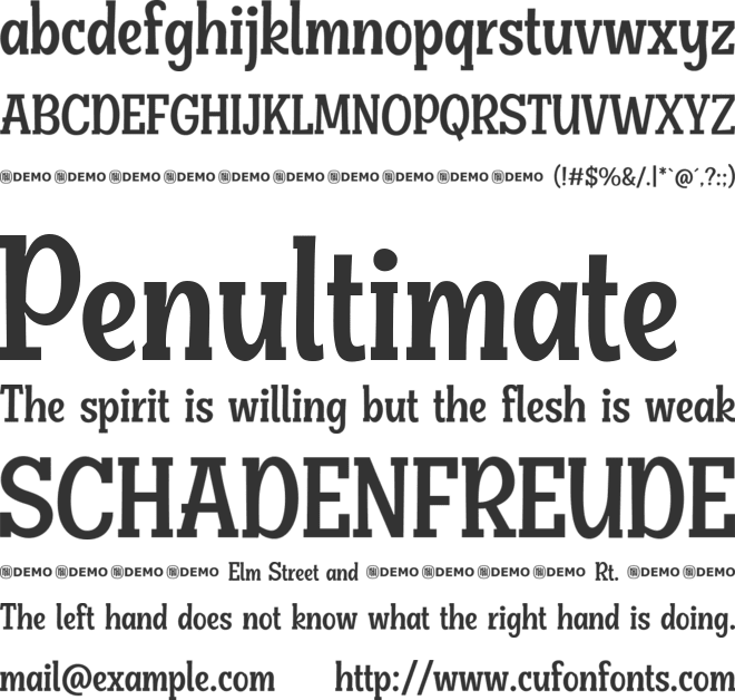 Crispy Food font preview