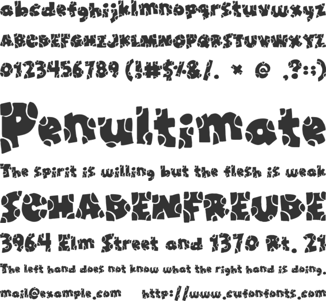 Broken Toys font preview