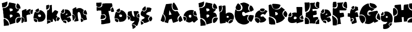 Broken Toys font