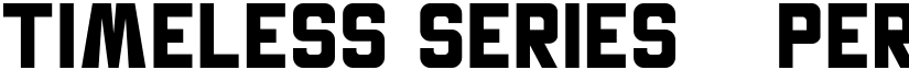Timeless Series - Personal Use Regular font