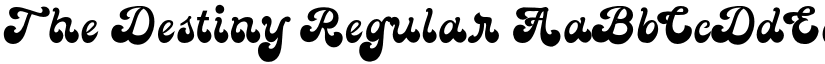 The Destiny Regular font