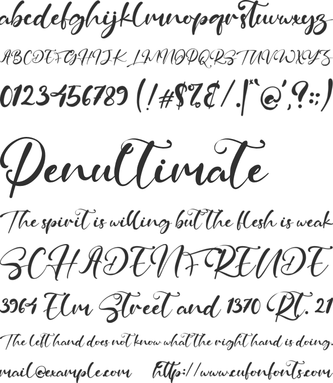 Maystone font preview