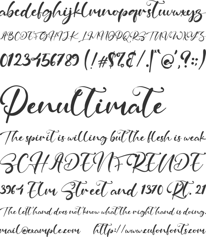 Maystone font preview