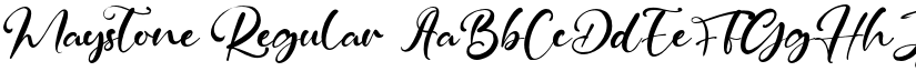 Maystone Regular font