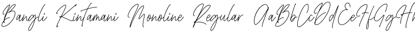 Bangli Kintamani Monoline Regular font